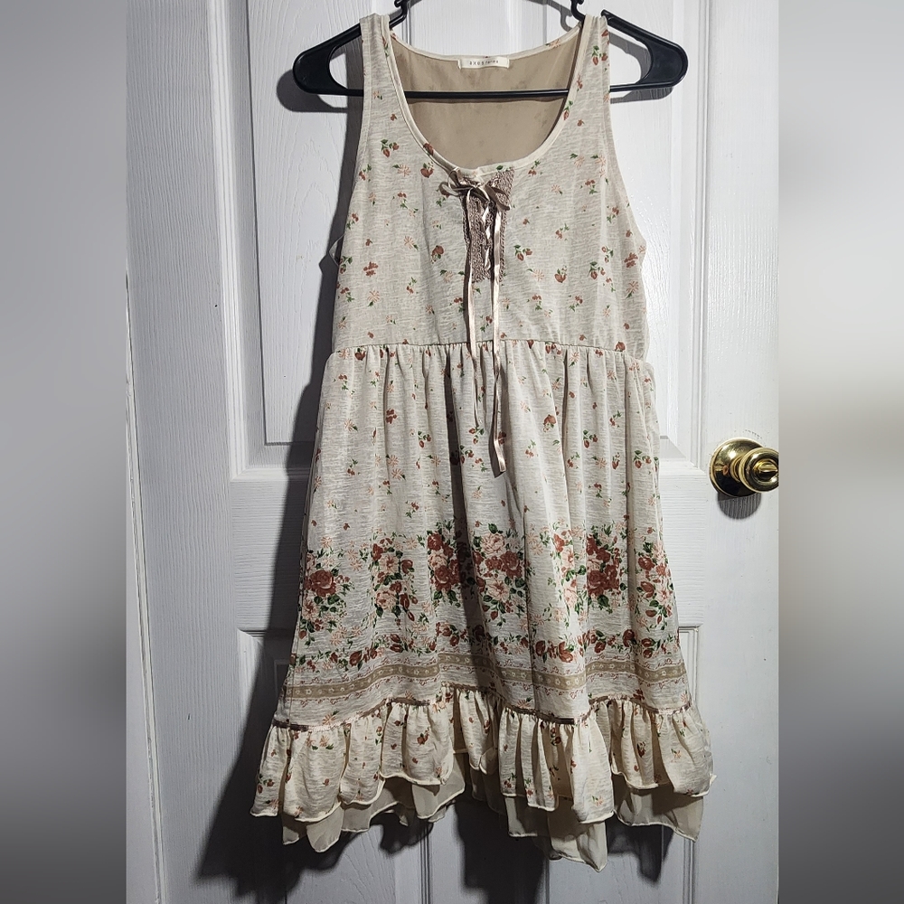Axes Femme cute floral ruffle dress - Picture 1 of 4